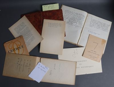 many old books that are on a table