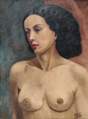une image représentant un tableau d'une femme aux seins volumineux