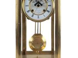 an image of a golden clock on a white background with a white background