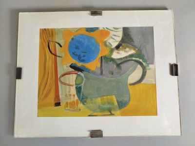 a picture of a painting hanging on a wall