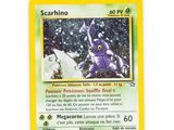 a close up of a pokemon card on a white surface