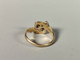 an image of a gold ring with a skull and crossbone on it