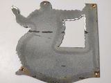 a picture of a piece of metal with a hole in it