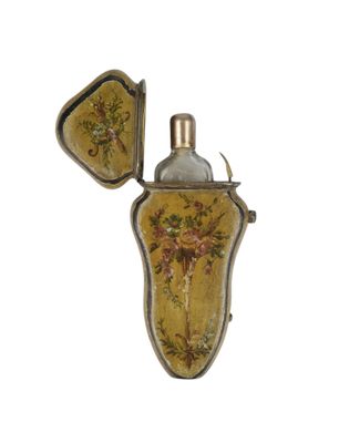 a picture of a lighter with a floral design on it