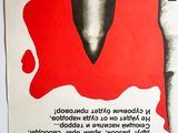 a poster with a picture of a bullet on it