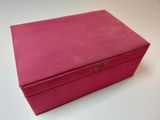 a pink box that is sitting on a table