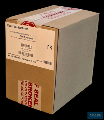a box that has a label on it and a barcode on it