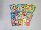 a lot of children ' s books that are on the table