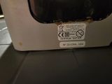a close up of a microwave on a counter