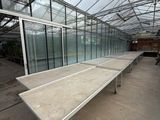 a long table in the middle of a large room