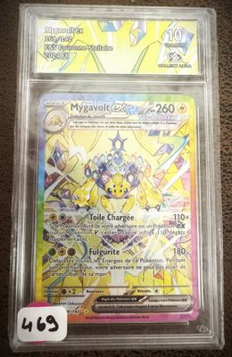 une carte à collectionner Pokémon sur laquelle figure un personnage Pokémon