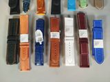 many different types of leather watch bands on a table