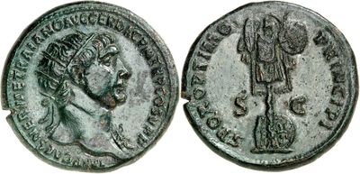 a silver coin with an image of a man and a woman on it