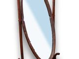 a mirror that is on a stand with a mirror on it