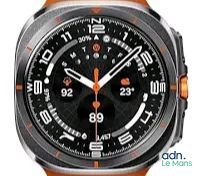 montre pour homme avec cadran noir et bracelet en cuir marron