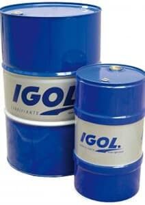 two blue barrels sitting next to each other on a white surface