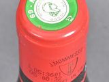 a close up of a bottle of wine with a label on it