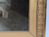 an image of a painting of a woman in a white dress