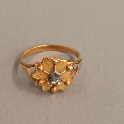 Bague de jeune fille en or jaune 18K, - Photo 1