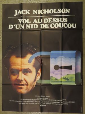 jack nicholson, vol au dessous d ' un nid de coucucu, french movie poster