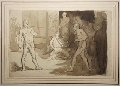 ANONYME XIXe siècle, entourage d'Émile PICHOT, Procession re… - Photo 1