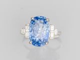 a sapphire and diamond ring