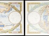 deux images différentes représentant deux billets sur lesquels figurent les portraits d'un homme et d'une femme