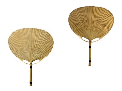 Ingo MAURER (1932-2019) Paire d’appliques modèle Uchiwa, cir…
