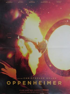 une image d'une affiche de cinéma pour « Open Heimer »