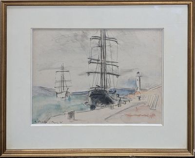 Maurice ASSELIN (1882-1947) "Saint Tropez"