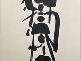 une image représentant un dessin en noir et blanc d'un homme tenant un pistolet