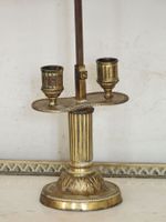 PAIRE DE PETITES LAMPES BOUILLOTTES à deux lumières en bronz… (photo 5)