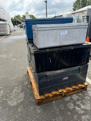 6 boîtes métalliques de rangement pour outils
