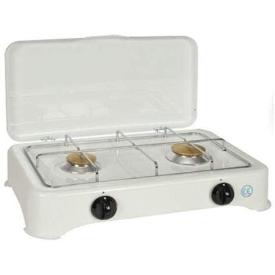 355 / Réchaud gaz Kitchen Chef 5326C - 2 feux gaz émail…