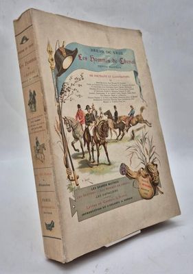 un livre avec l'image d'un homme à cheval