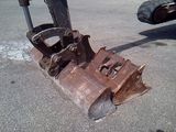 a piece of machinery that has been left on the ground