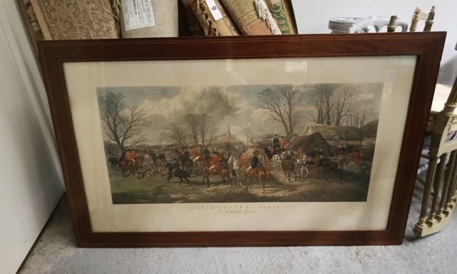 Importante gravure anglaise encadré sous verre