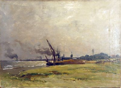 École de la fin du XIXème siècle - début XXème siècle. Vue d…