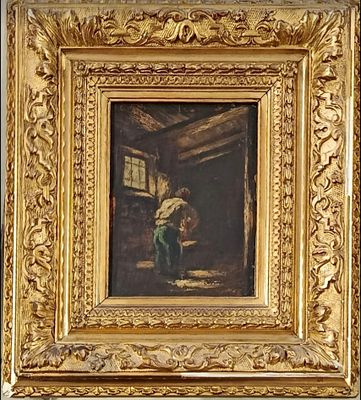 une image représentant un tableau où l'on voit un homme dans une pièce avec une fenêtre