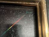 an image of a painting of a rainbow in a gold frame