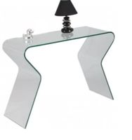 Console design GLASS MAISON ET STYLES- en verre courbé, dime… (photo 3)
