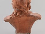 an image of a sculpture of a woman ' s head on a marble base
