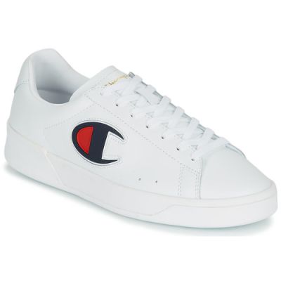chaussures de sport basses pour femme Champion Court en cuir blanc