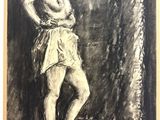une image représentant un dessin d'un homme en serviette
