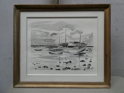 a picture of a picture of a boat in the water