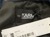 a close up of a label on a jacket that says karl lagerfeld