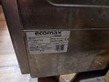 une boîte métallique sur laquelle est apposée une étiquette portant la mention « ecomax »