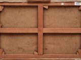 an image of a painting of a wooden frame on a white background