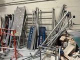 a lot of metal items that are sitting on the floor