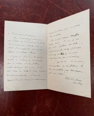 a handwritten letter from a man who wrote a letter to his mother